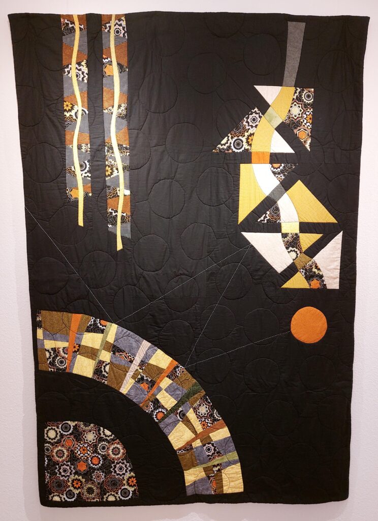 moderner schwarzer Quilt