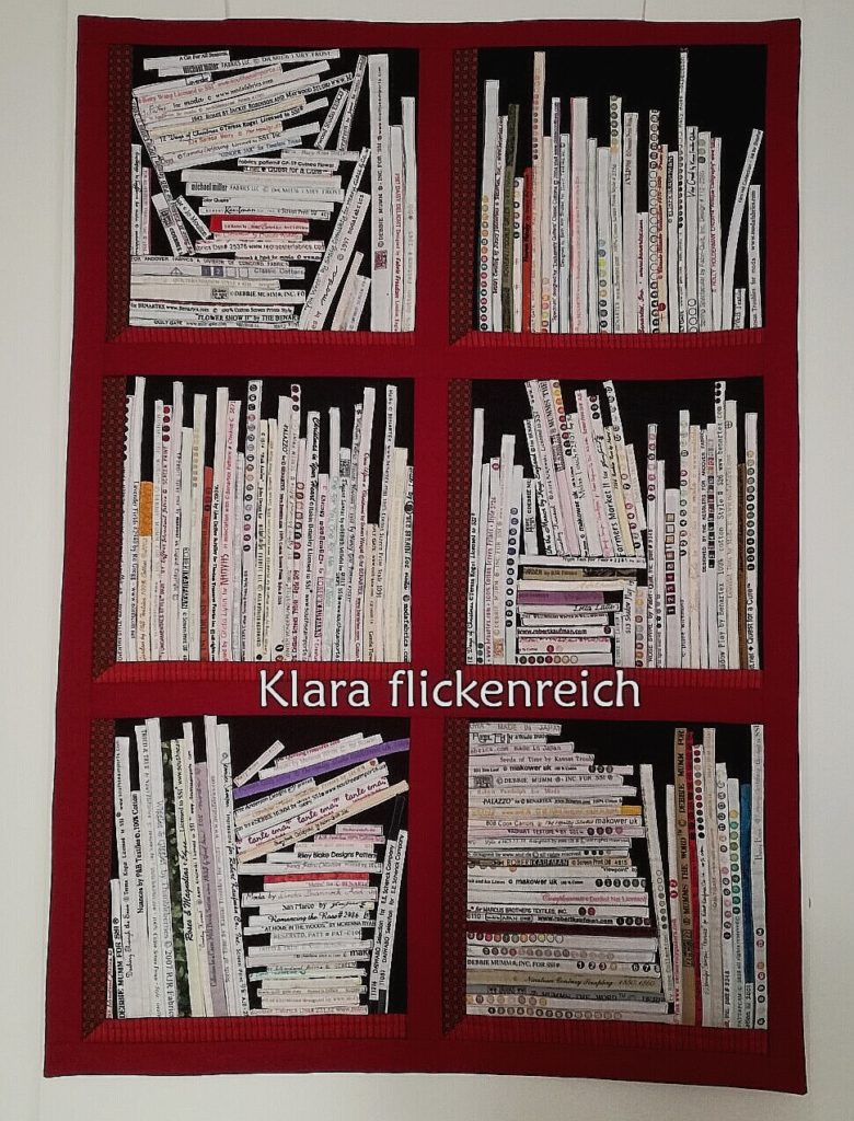 Wandquilt "Bücherregal" 2019